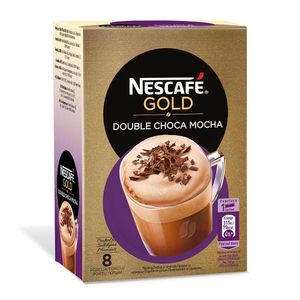 Specialitate cafea Nescafe Gold Double Choca Mocha, 8 plicuri, 18.5g