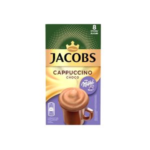 Cafea instant Jacobs Cappuccino Milka, 8 plicuri x 18g