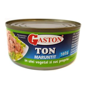 Ton maruntit Gaston in ulei vegetal si suc propriu 160 g