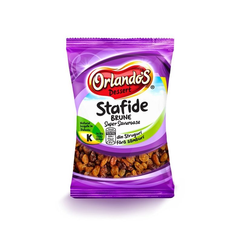 Stafide brune Orlandos, 500g | Pret avantajos - Auchan.ro