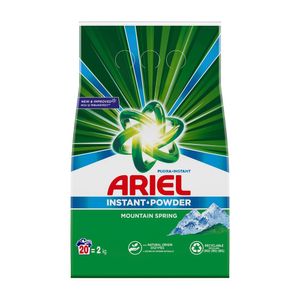 Detergent automat pudra Ariel Mountain Spring, 20 spalari, 2 kg