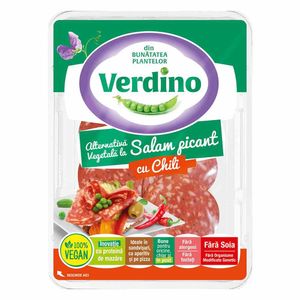 Salam vegan Verdino cu chili, 80g