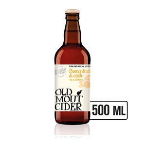 Cidru Old Mout, cu aroma de mere si fructul pasiunii, 0.5 l