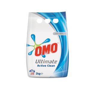 Detergent pudra Omo Ultimate Active Clean, 20 spalari, 2 kg
