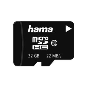 Card memorie microSDHC Hama, 32GB cu adaptor SD