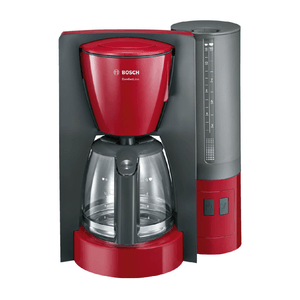 Cafetiera rosie Bosch TKA6A044 cu puterea de 1200W si capacitatea de 1.2L