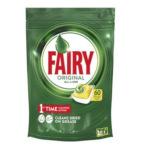 Detergent de vase capsule Fairy All in One, 60 bucati