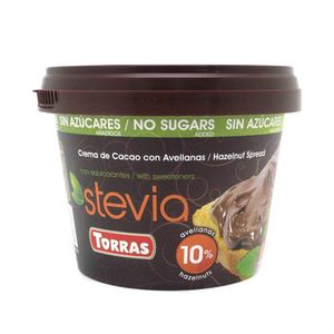 Crema de ciocolata Stevia, cu alune de padure, 200 g