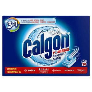 Tablete anticalcar Calgon Powerball, 30 bucati