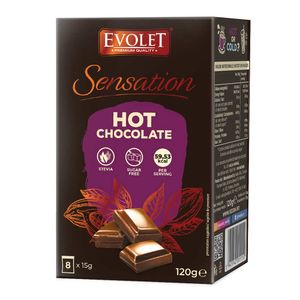 Ciocolata calda Evolet Sensation fara zahar, 120 g