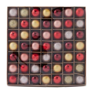 Globuri din plastic Actuel, 49 buc, 3cm, diverse culori