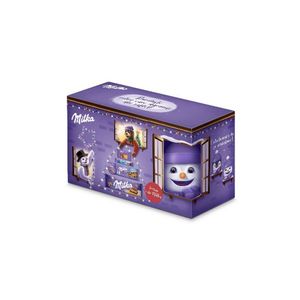 Pachet Milka ciocolata Craciun - cutie metalica inclusa, 499 g