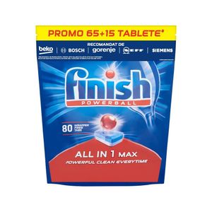 Detergent vase Finish All in One Max 65-15 tablete pentru masina de spalat vase