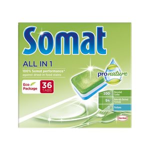 Detergent de vase automat Somat all-in-1 Green Pronature, 36 bucati