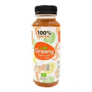 Suc eco de portocale, mere, morcovi Bio Greeny, 250 ml