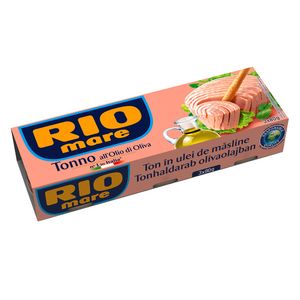 Ton in ulei de masline Rio Mare, 3 x 80 g