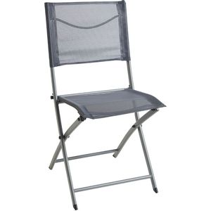 Scaun pliabil din metal/textilen Garden Star, 42 x 52 x83 cm, gri
