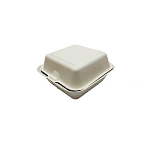 Set 5 caserole din trestie de zahar pentru hamburger 15 x 15 cm