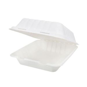 Set 5 caserole din trestie de zahar pentru hamburger 22 x 15 cm