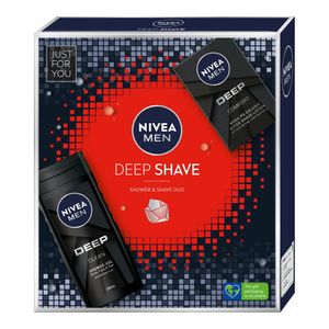 Set pentru cadou Nivea Men Deep Shave: After shave si gel de dus