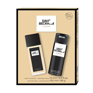 Set pentru cadou David Beckham Classic: Deodorant natural spray si deodorant body spray