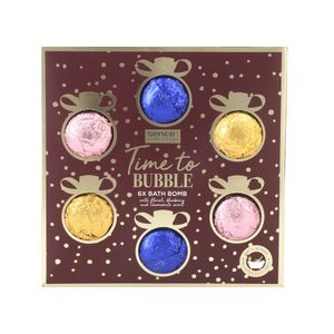 Set pentru cadou Sence Collection Time to Bubble: Bombe de baie, 6 x 45 g