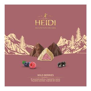 Praline asortate cu fructe de padure Heidi Mountain Dreams Wild Berries, 150 g