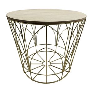 Masa de cafea Actuel, 40 x 33 cm, culoare auriu
