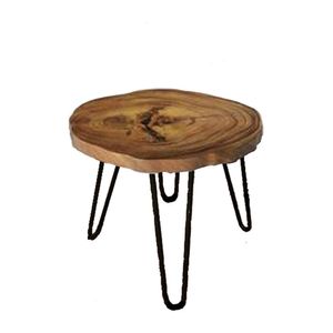 Masa din lemn pentru cafea , Actuel, 35 x 40 cm, culoare negru si maro