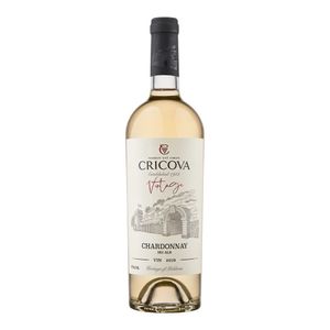 Vin alb sec Cricova, alcool 12%, 0.75 l