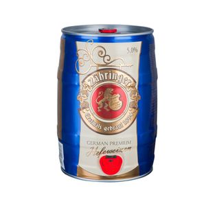 Bere alba nefiltrata, la butoi Zahringer, alcool 5%, 5L