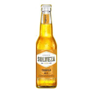 Bere blonda Solveza, cu aroma de tequila, alcool 4.5%, 0.3L