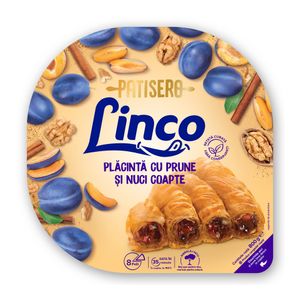 Placinta cu prune si nuci coapte Linco Patisero, 800 g
