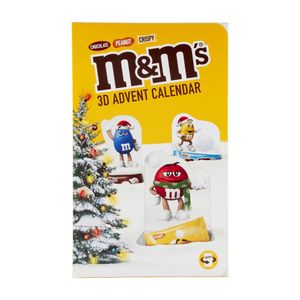 Calendar de Craciun cu selectii de bomboane de ciocolata M&M's 3D, 346 g