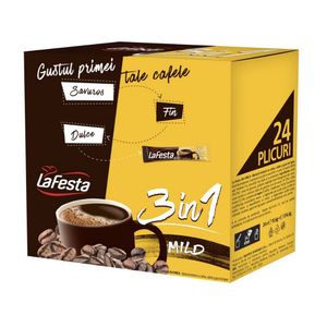 Bautura instant cu cafea 3in1 La Festa, cu gust de lapte, 24 x 15.6g