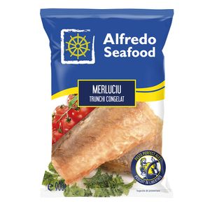 Merluciu - trunchi congelat Alfredo Seafood, 900g