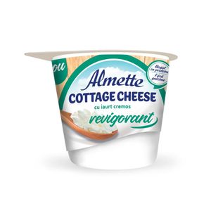 Branza cottage cu iaurt cremos revigorant Alemtte, 165 g