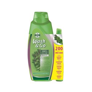 Sampon Wash&Go Herbs, cu extract din ierburi, 750 ml+200 ml