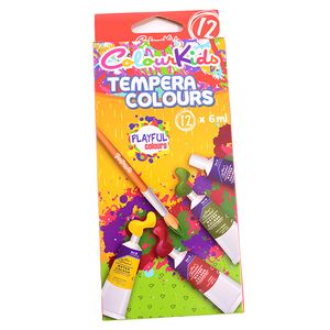 Set Tempera 12 buc, 6 ml, Diverse Culori