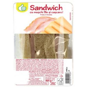 Sandwich cu muschi file si cascaval Pouce, 165g