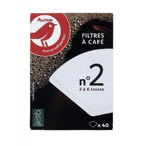 Filtre pentru cafea Auchan 40 de bucati numarul 2