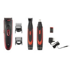 Set de tuns barba si parul Remington The Works, rosu