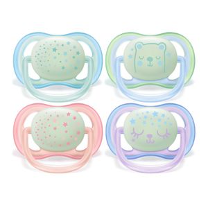 Suzeta de noapte Philips Avent Ultra Air SCF376/12, 0-6 luni, 2 bucati, diverse modele