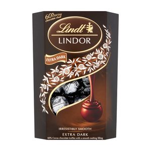 Bomboane ciocolata neagra 60% Lindt Lindor, 200g
