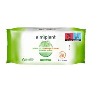 Servetele umede antibacteriene Elmiplant Aloe Vera, 72 buc
