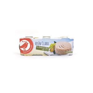 Ton intreg in ulei de masline extra virgin Auchan 3 x 70 g