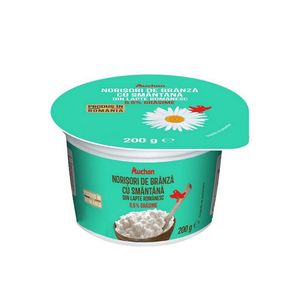 Branza cottage cu smantana Auchan, 6.5% grasime, 200 g
