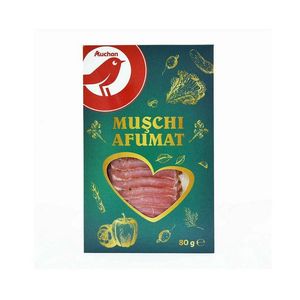 Muschi afumat crud uscat Auchan, 80 g