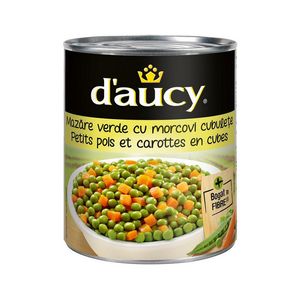 Mazare verde cu morcovi D'aucy, 800 g