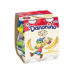 Iaurt de baut Danonino, cu piure de banane, 4 x 100 g
